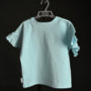 Tricou fetiță albastru cu ursuleț - spate