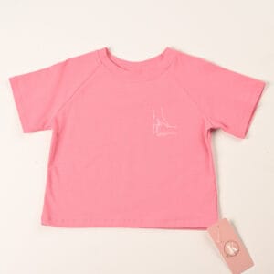 DSC_4569_fata Tricou roz To the Moon and Back copii – 100% bumbac | Outfit matchy