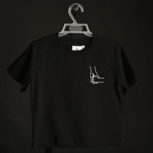 DSC_4698_fata Tricou negru To the Moon and Back copii – 100% bumbac | Outfit matchy